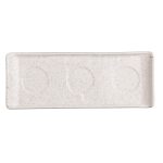Πιατέλα Ορθογώνια White Dune 26cm Με 3 Θέσεις Ντιπ