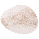 Πιάτο Τριγωνικό Smoky Mat Καφέ 36cm