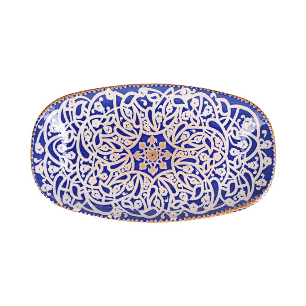 PIA-3147. Πιατέλα Ορθογώνια Βαθιά Oriental 25x15cm - Image 1
