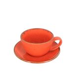 Πιάτο Για Φλυτζάνι Cappuccino/Σοκολάτας Seasons Πορτοκαλί 15cm