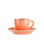 Πιάτο Για Φλυτζάνι Espresso Seasons Πορτοκαλί 12cm - Image 2