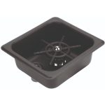 Rinser Χωνευτό Inox 1/6 GN Μαύρο