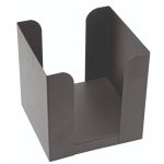 Χαρτοπετσετοθήκη Inox Μαύρη 17,3×17,3x18cm